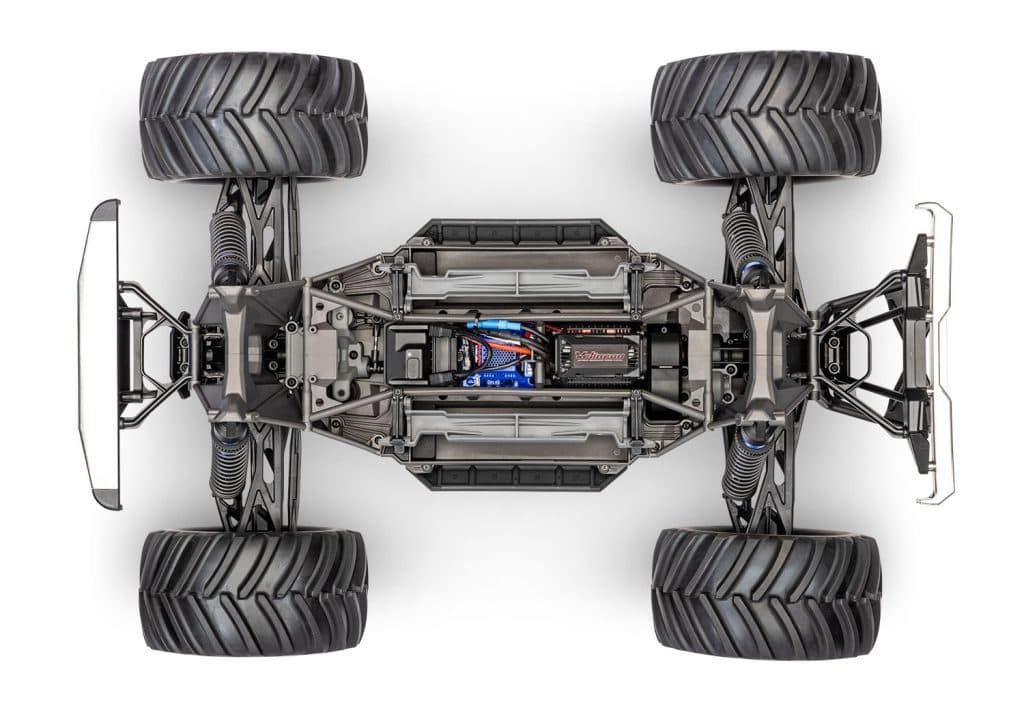CARRO TRAXXAS X-MAXX MT CHASSIS KIT 77036-4 W/BOLHA 7691-BLUE