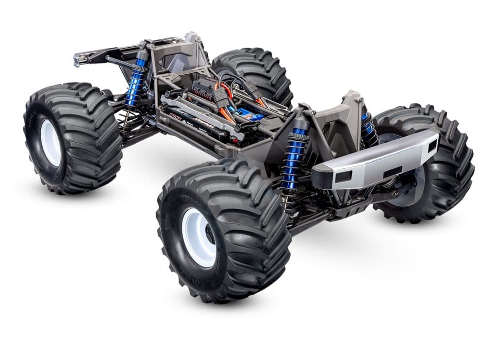 CARRO TRAXXAS X-MAXX MT CHASSIS KIT 77036-4 W/BOLHA 7691-BLUE