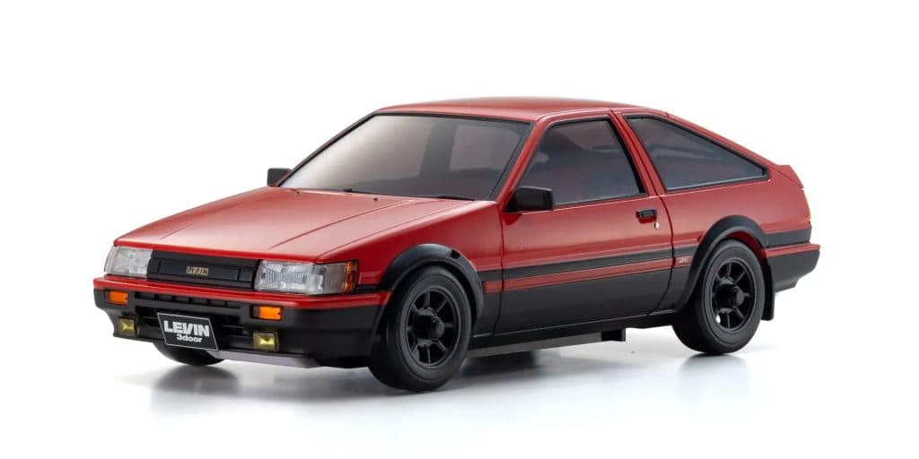 CARRO KYOSHO MINI-Z AWD TOYOTA COROLLA LEVIN AE86 RED/BLACK 32641RBK
