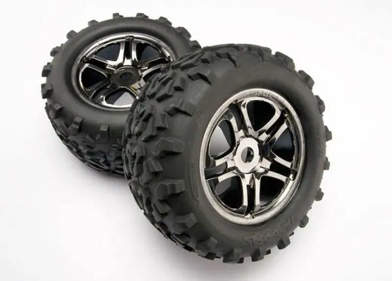 RODA TRAXXAS SPLIT-SPOKE BLK CHRM/MAXX (REVO/T-MAXX 3.3) 4983A