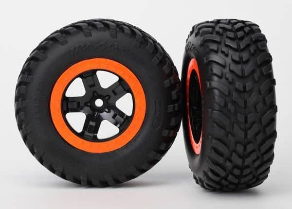RODA TRAXXAS SCT BLK/ORANGE S1-COMPOUND (SLASH) 5863R