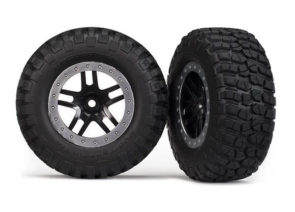 RODA TRAXXAS SCT BLK/SATIN BFGOODRICH (SLASH) 5883