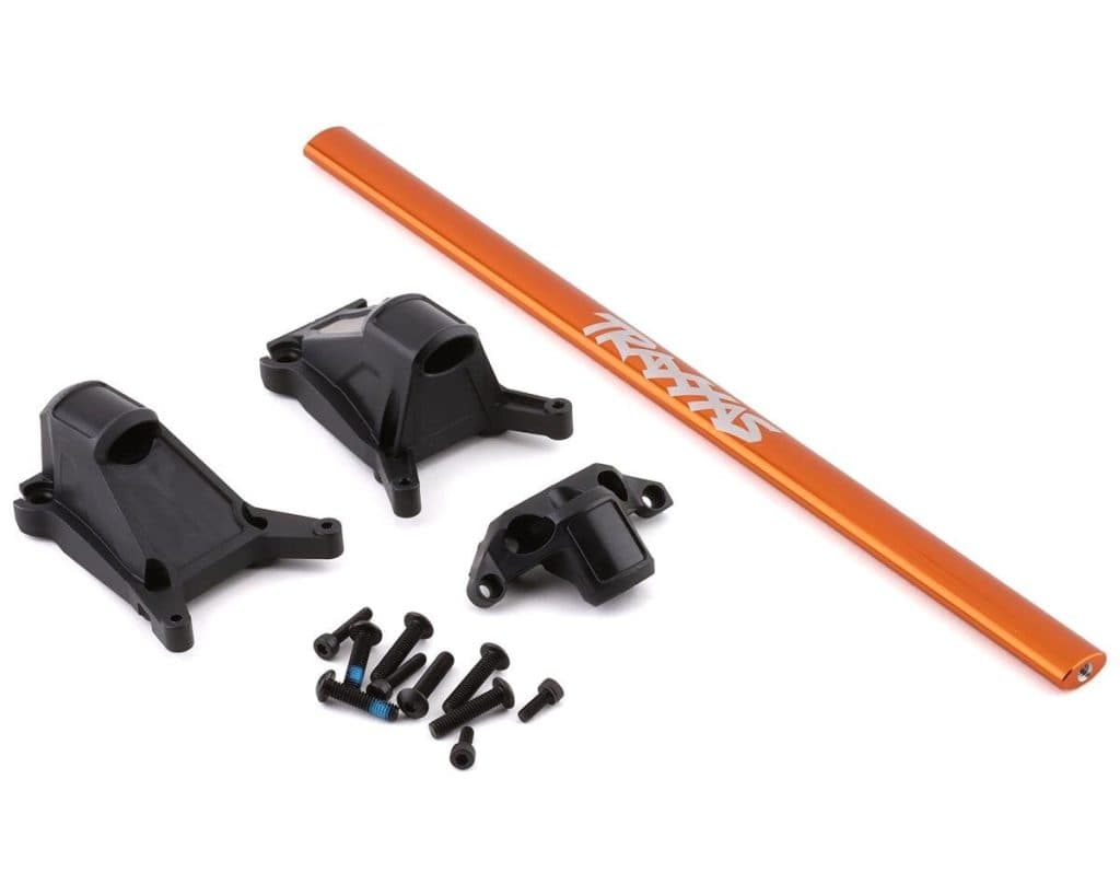 TRAXXAS ACC ALUMINUM CHASSIS BRACE/HARDWARE ORANGE 6730A