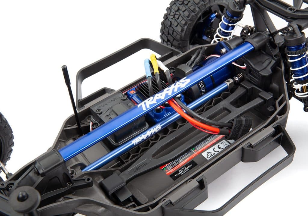TRAXXAS ACC ALUMINUM CHASSIS BRACE/HARDWARE BLUE 6730X