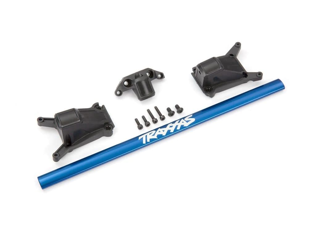 TRAXXAS ACC ALUMINUM CHASSIS BRACE/HARDWARE BLUE 6730X