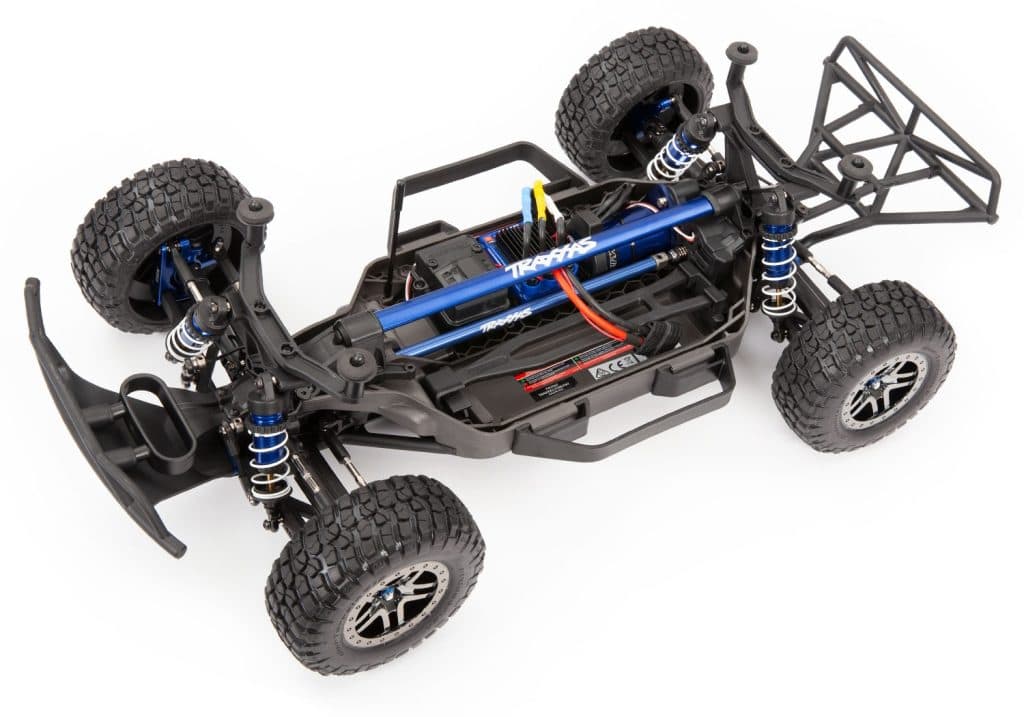 TRAXXAS ACC ALUMINUM CHASSIS BRACE/HARDWARE BLUE 6730X
