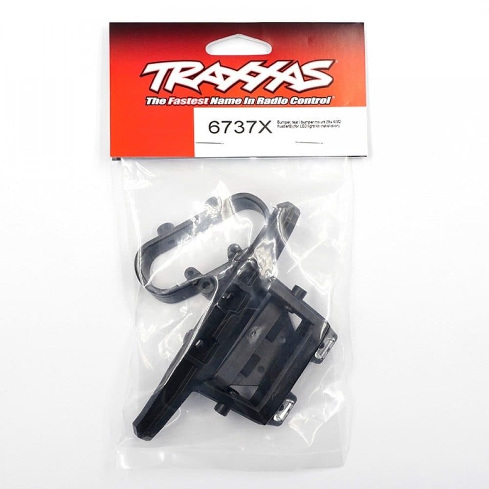 TRAXXAS ACC RUSTLER 4X4 REAR LED BUMPER/SUPPORT 6737X