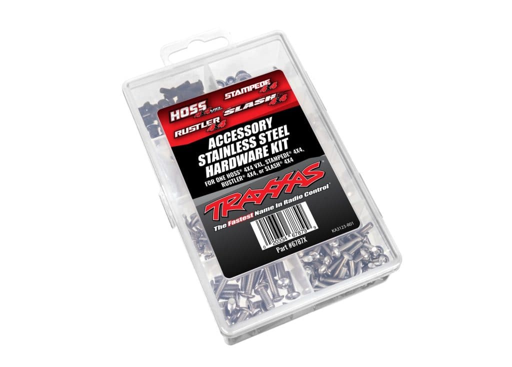 TRAXXAS ACC STAINLESS HARDWARE KIT 4X4 (RUSTLER/SLASH) 6787X