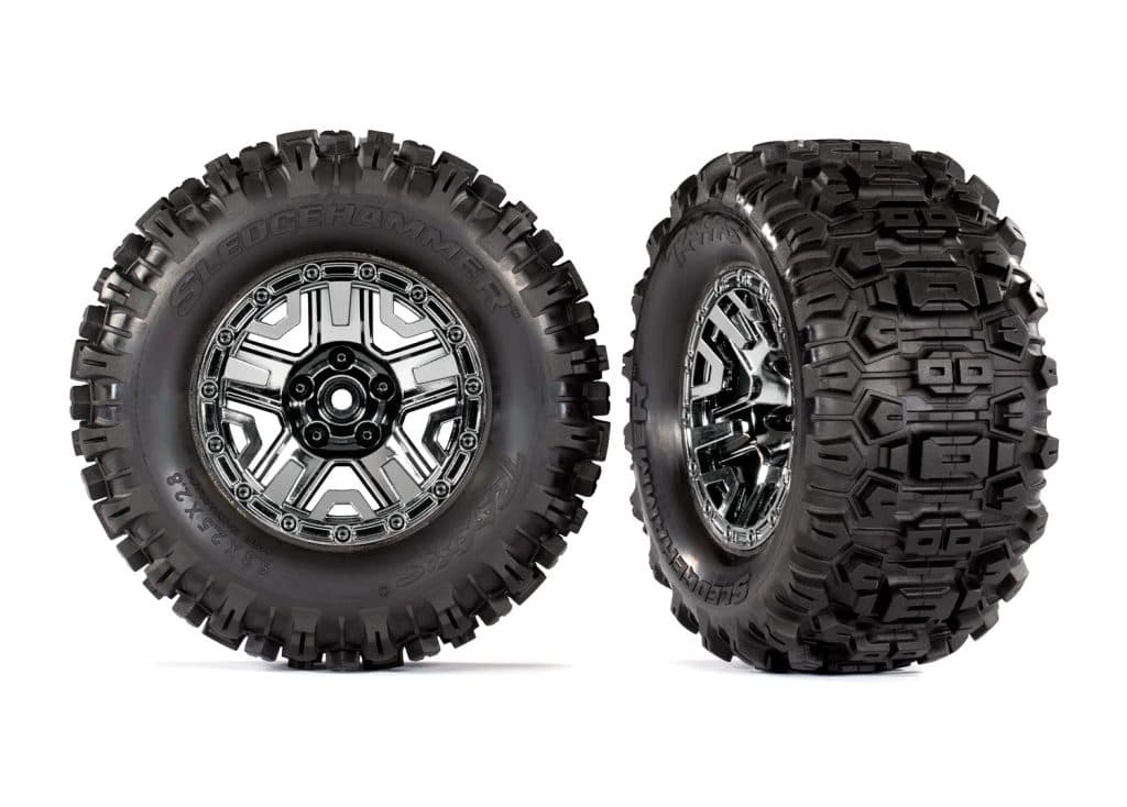 RODA TRAXXAS SLEDGEHAMMER 2.8" 17MM BLK (MAXX) 8973