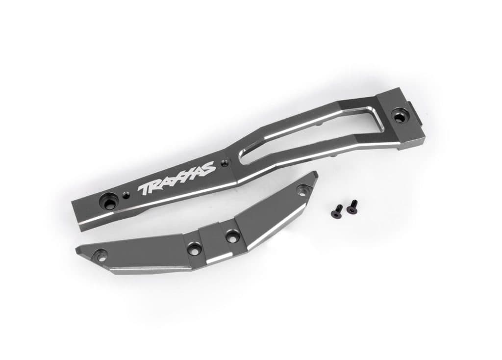 TRAXXAS ACC MAXX ALUMINUM FRONT CHASSIS BRACE GRAY 10221-GRAY