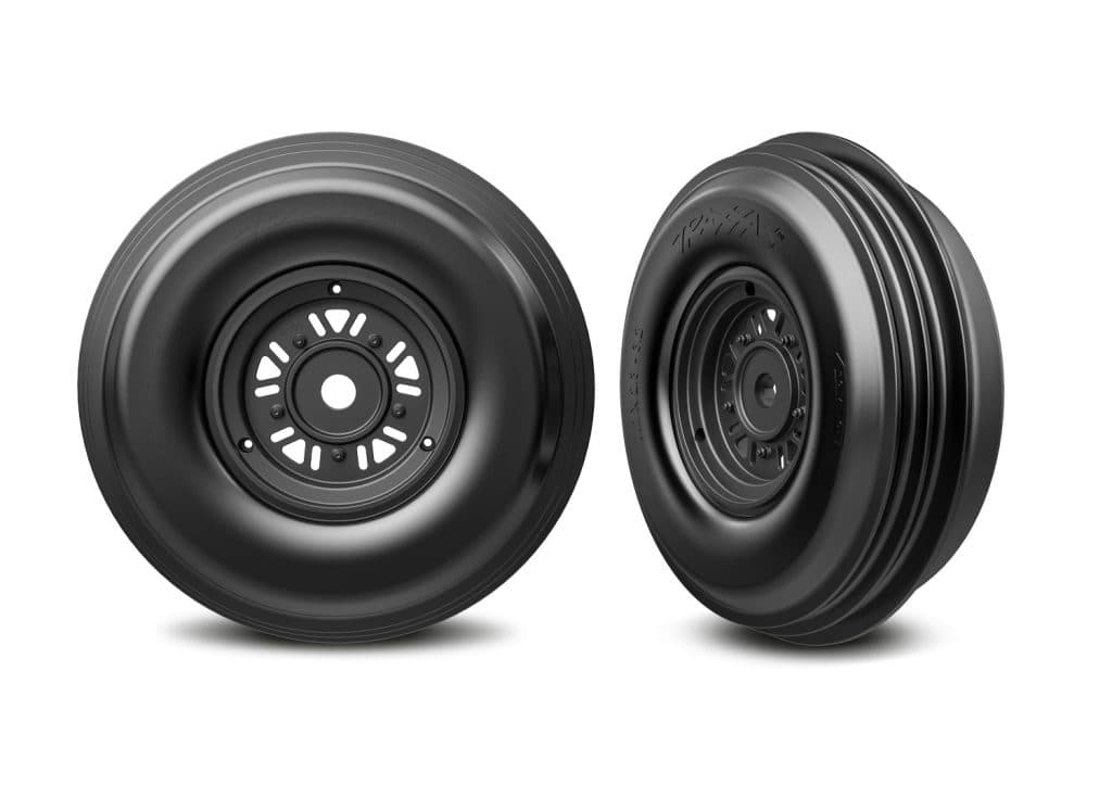 RODA TRAXXAS FUNCO BLK FRONT RIBBED 10971