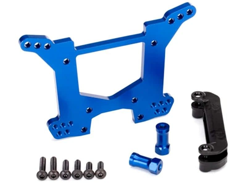 TRAXXAS ACC SLASH ALUMINUM REAR SHOCK TOWER/HARDWARE BLUE 6738X