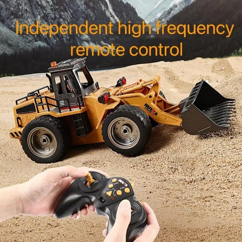 CAMINHAO HUINA 1/18 TRATOR BULLDOZER 9CH 1532