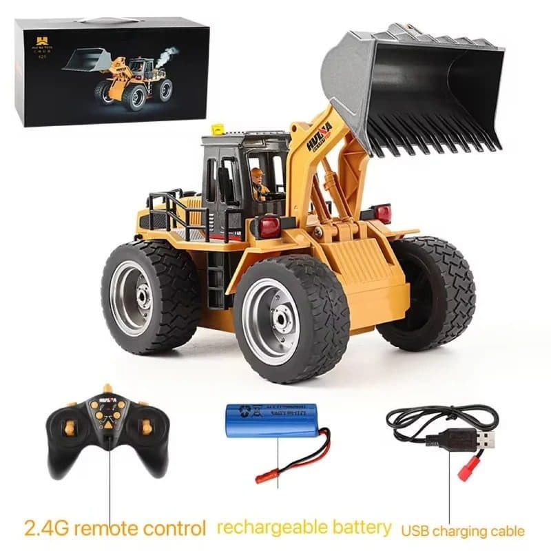 CAMINHAO HUINA 1/18 TRATOR BULLDOZER 9CH 1532