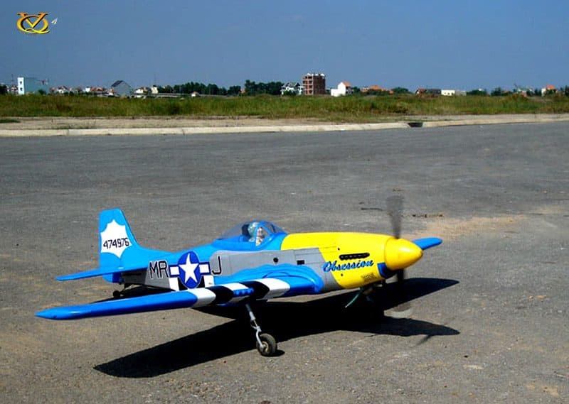 AVIÃO VQ P-51D MUSTANG 58.2" .46 EP-GP OBSESSION VQA08GY