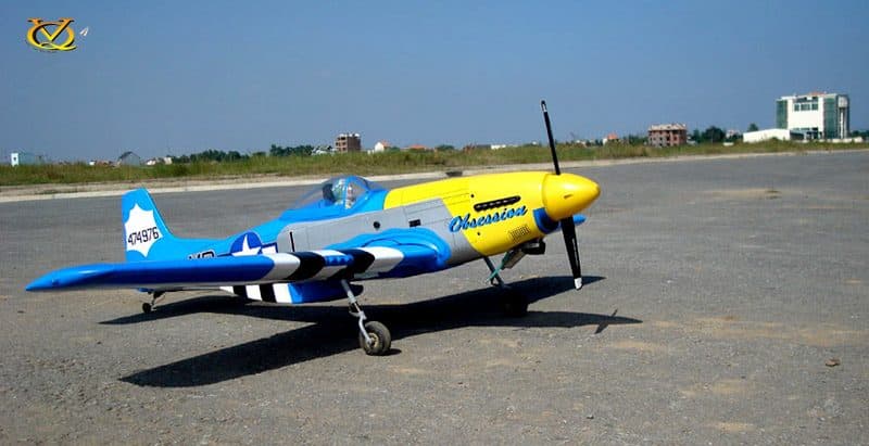 AVIÃO VQ P-51D MUSTANG 58.2" .46 EP-GP OBSESSION VQA08GY