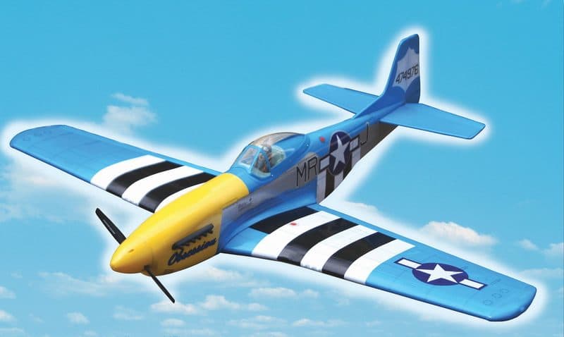 AVIÃO VQ P-51D MUSTANG 58.2" .46 EP-GP OBSESSION VQA08GY