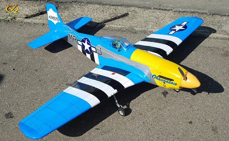 AVIÃO VQ P-51D MUSTANG 58.2" .46 EP-GP OBSESSION VQA08GY