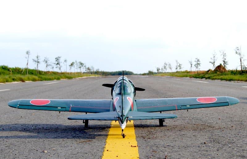 AVIÃO VQ MITSUBISHI A6M5 "ZERO" 62.2" .46 EP-GP Verde VQA015