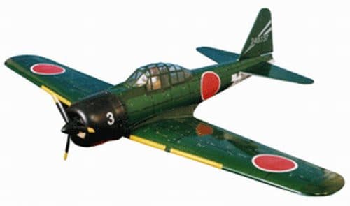 AVIÃO VQ MITSUBISHI A6M5 "ZERO" 62.2" .46 EP-GP Verde VQA015
