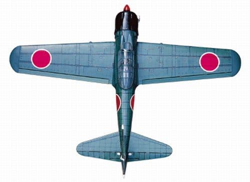 AVIÃO VQ MITSUBISHI A6M5 "ZERO" 62.2" .46 EP-GP Verde VQA015