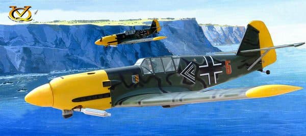 AVIÃO VQ MESSERSCHMITT ME-109 60.6" 40-46 EP-GP GERMAN II VQA0312