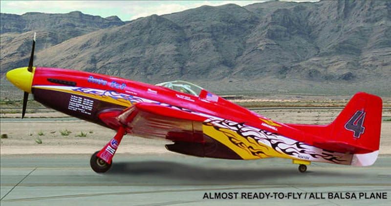 AVIÃO VQ DAGO RED MUSTANG 57.5" .46 EP-GP VQA050