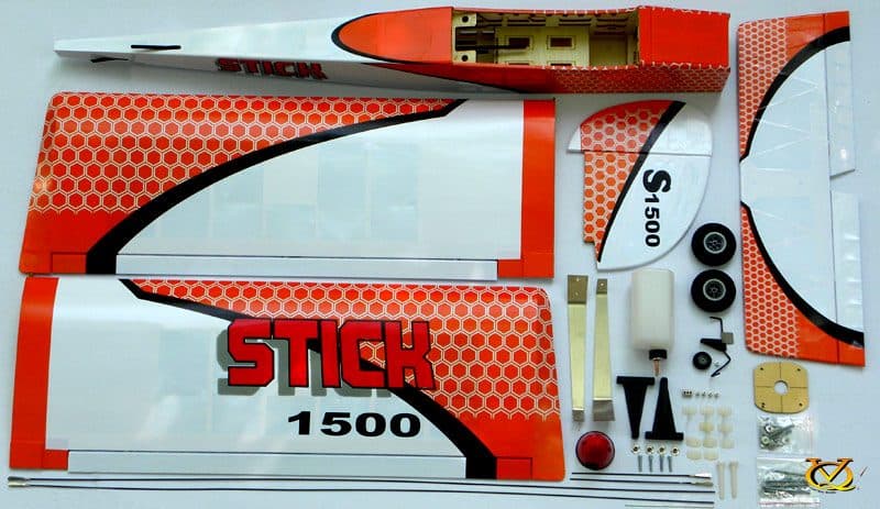 AVIÃO VQ STICK 60.2" 40-46 EP-GP LARANJA VQA0562