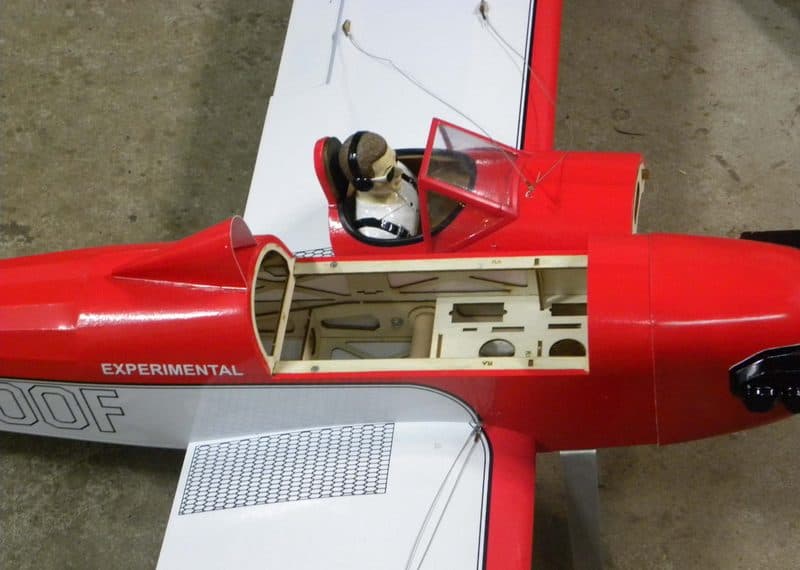 AVIÃO VQ FLY BABY 1.6M .46 EP/GP Rojo VQA073