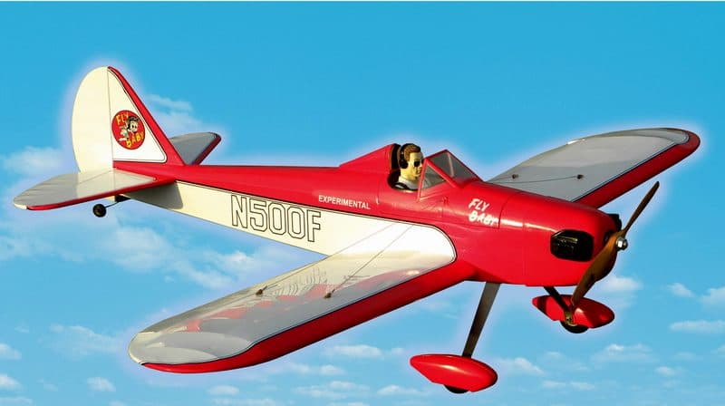 AVIÃO VQ FLY BABY 1.6M .46 EP/GP Rojo VQA073