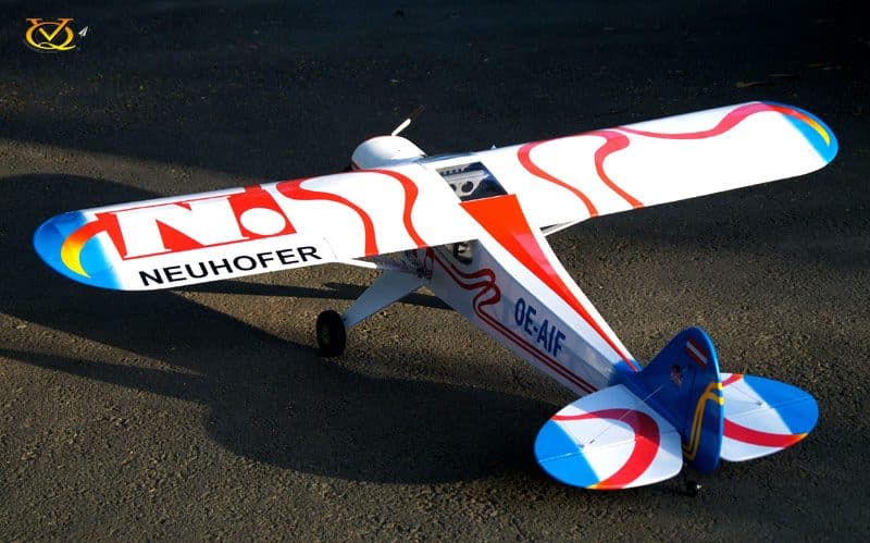 AVIÃO VQ PIPER PA-18 SUPER CUB 63.7" .46 EP/GP AUSTRIA VQA083