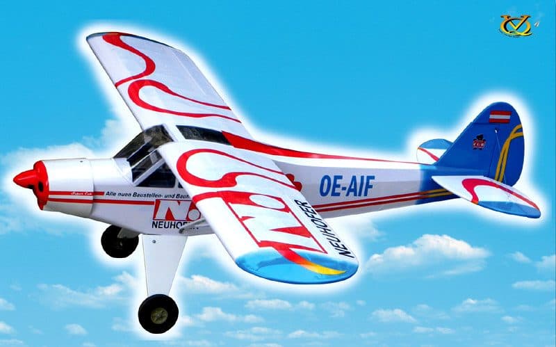 AVIÃO VQ PIPER PA-18 SUPER CUB 63.7" .46 EP/GP AUSTRIA VQA083