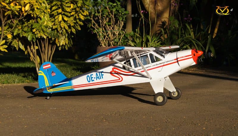 AVIÃO VQ PIPER PA-18 SUPER CUB 63.7" .46 EP/GP AUSTRIA VQA083