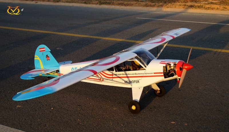 AVIÃO VQ PIPER PA-18 SUPER CUB 63.7" .46 EP/GP AUSTRIA VQA083