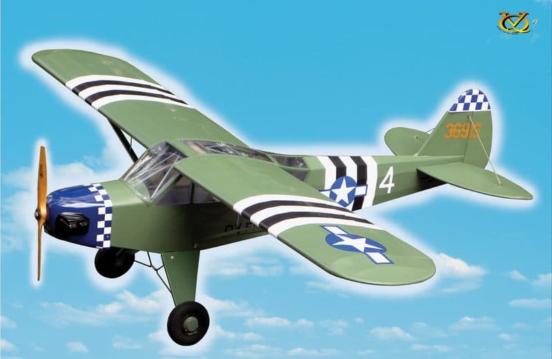 AVIÃO VQ L-4A GRASSHOPPER 63.7" .46 EP-GP VQA086