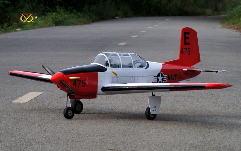 AVIAO VQ T-34C TURBO MENTOR 61.4" .46 EP-GP RED/WHITE VQA137R