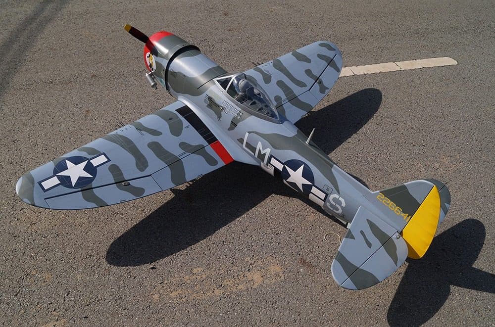 AVIAO VQ P-47D THUNDERBOLT 59.06" 46-55 EP-GP W/BOMB CAMO VQA142DC