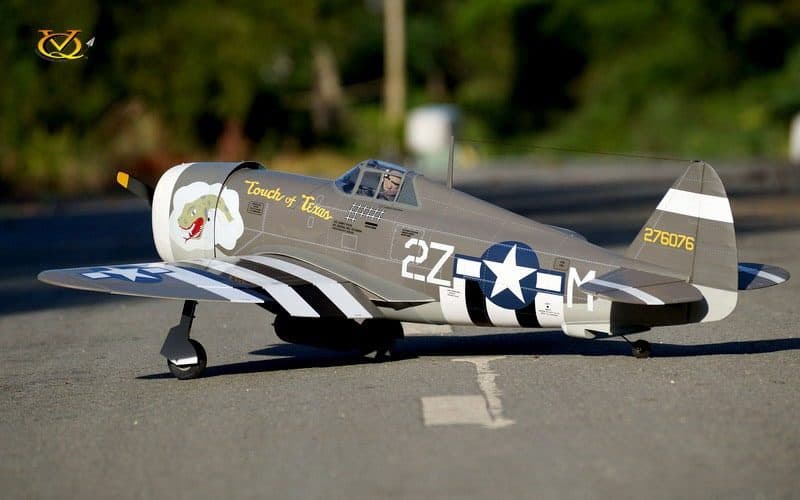 AVIAO VQ P-47B TOUCH OF TEXAS 59.06" 46-55 EP-GP W/BOMB VQA142BT