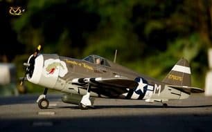 AVIAO VQ P-47B TOUCH OF TEXAS 59.06" 46-55 EP-GP W/BOMB VQA142BT