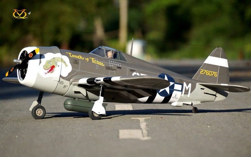 AVIAO VQ P-47B TOUCH OF TEXAS 59.06" 46-55 EP-GP W/BOMB VQA142BT