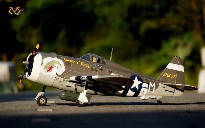 AVIAO VQ P-47B TOUCH OF TEXAS 59.06" 46-55 EP-GP W/BOMB VQA142BT