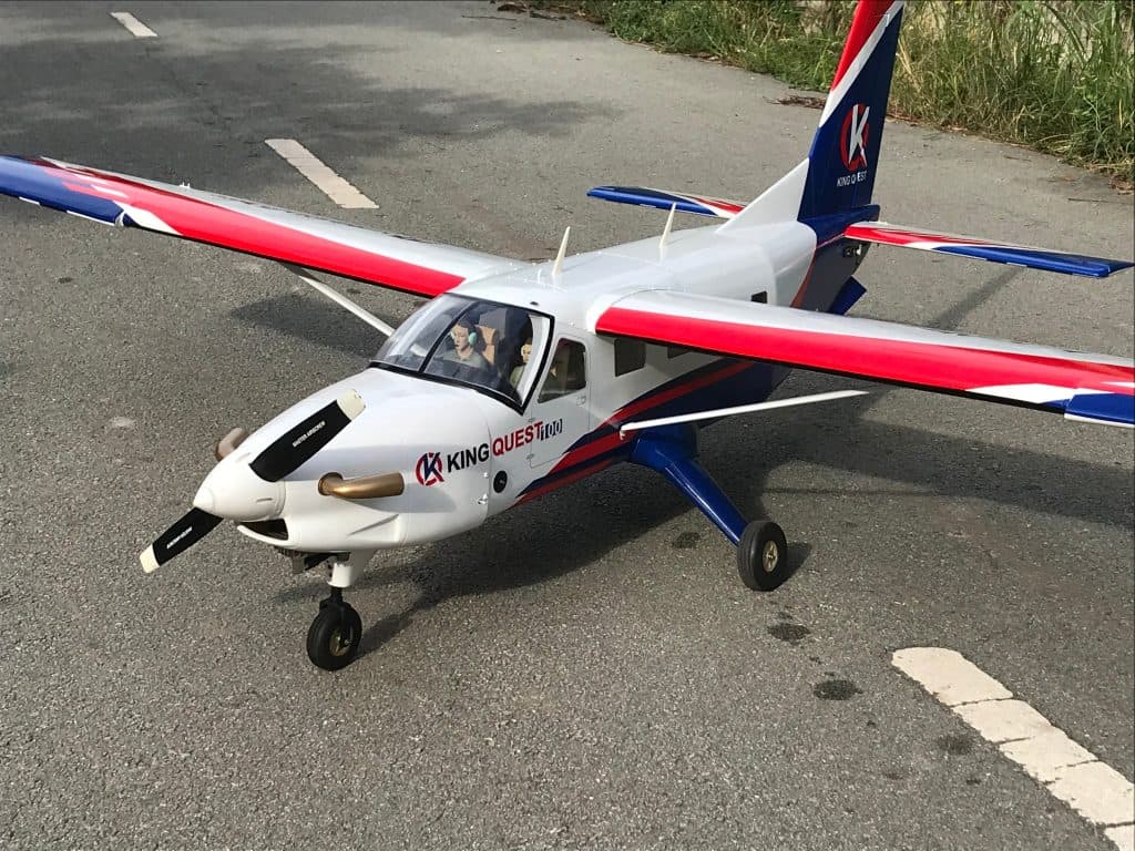 AVIAO VQ KING QUEST KODIAK 87" .120 EP/GP RED/WHITE VQA164RW