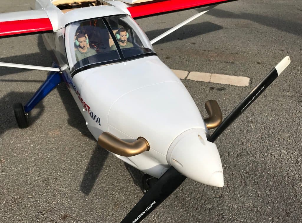 AVIAO VQ KING QUEST KODIAK 87" .120 EP/GP RED/WHITE VQA164RW