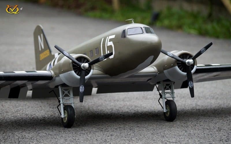 AVIAO VQ DOUGLAS DC-3 70.8" .25 EP-GP US ARMY VQA130A