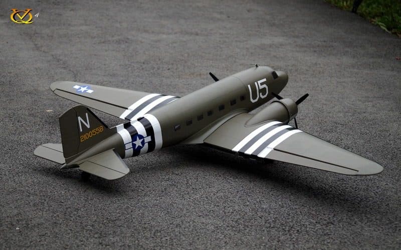 AVIAO VQ DOUGLAS DC-3 70.8" .25 EP-GP US ARMY VQA130A