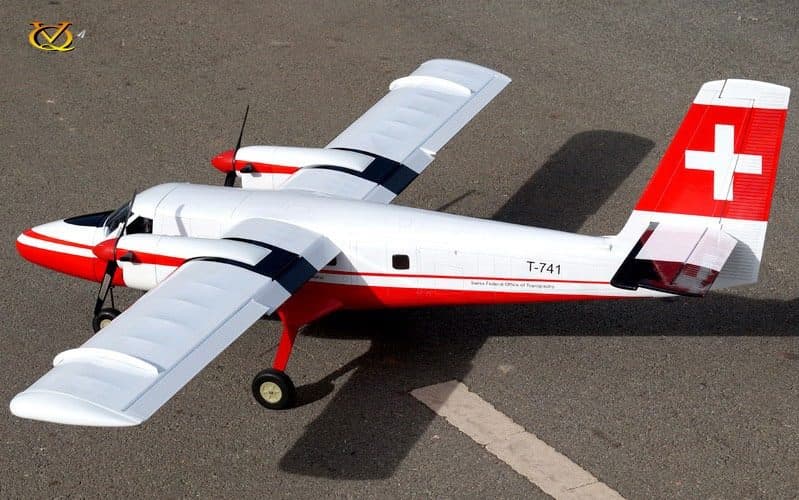 AVIAO VQ DHC-6 TWIN OTTER 72" EP-GP SWISS VQA139SW
