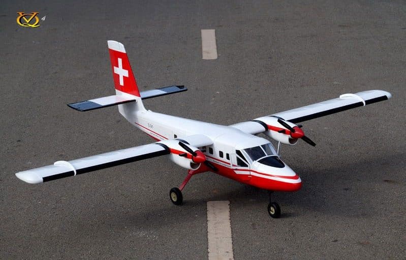 AVIAO VQ DHC-6 TWIN OTTER 72" EP-GP SWISS VQA139SW