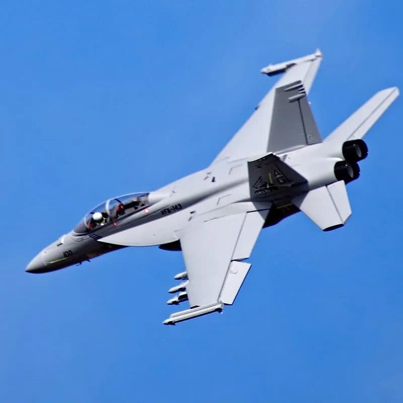 AVIAO FMS F/A-18F SUPER HORNET V2 70MM EDF PNP GREY FMS100P