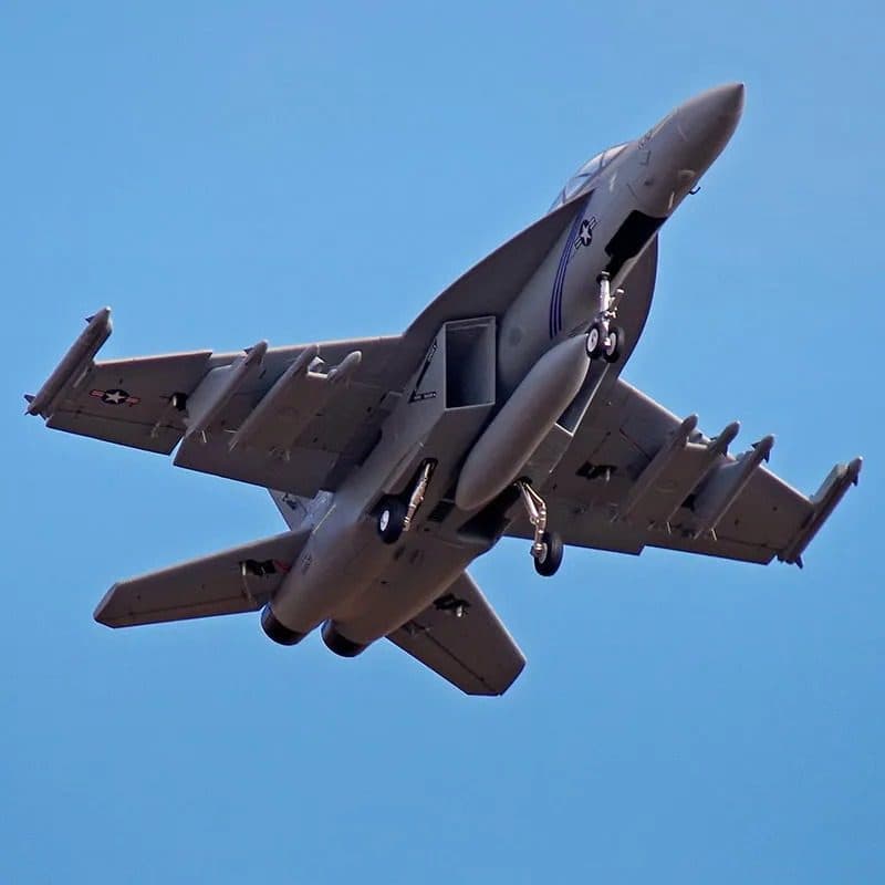 AVIAO FMS F/A-18F SUPER HORNET V2 70MM EDF PNP GREY FMS100P