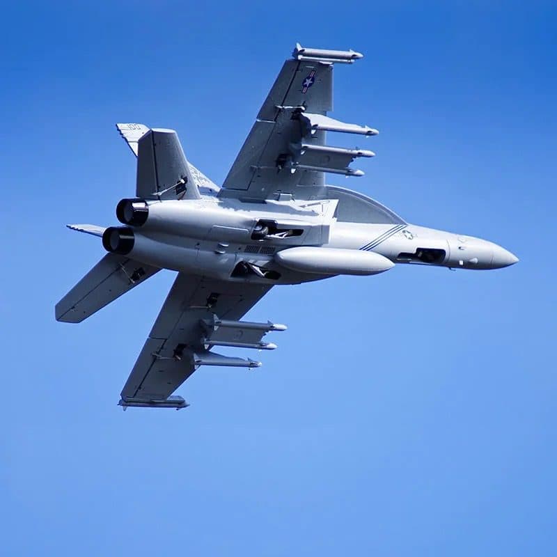 AVIAO FMS F/A-18F SUPER HORNET V2 70MM EDF PNP GREY FMS100P